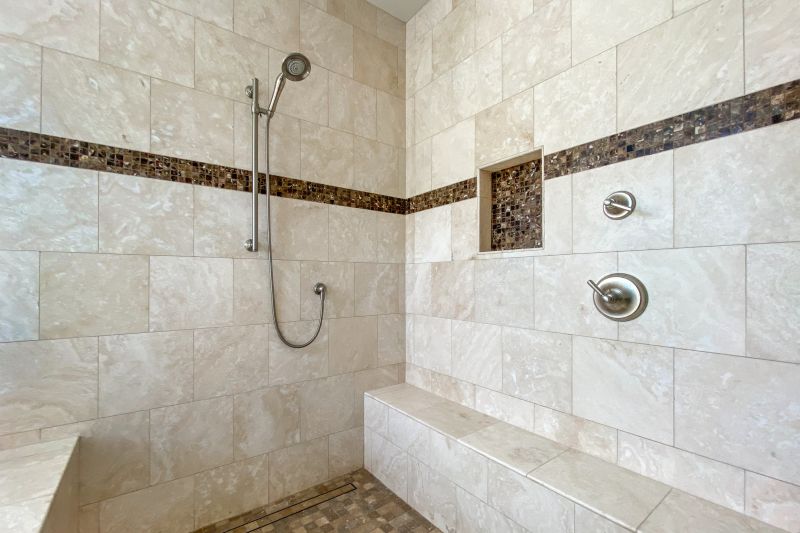 Tile Accent Wall in Shower